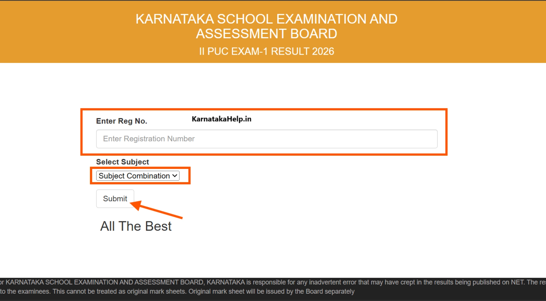 Karnataka 2nd PUC Results 2026 Result Direct Link